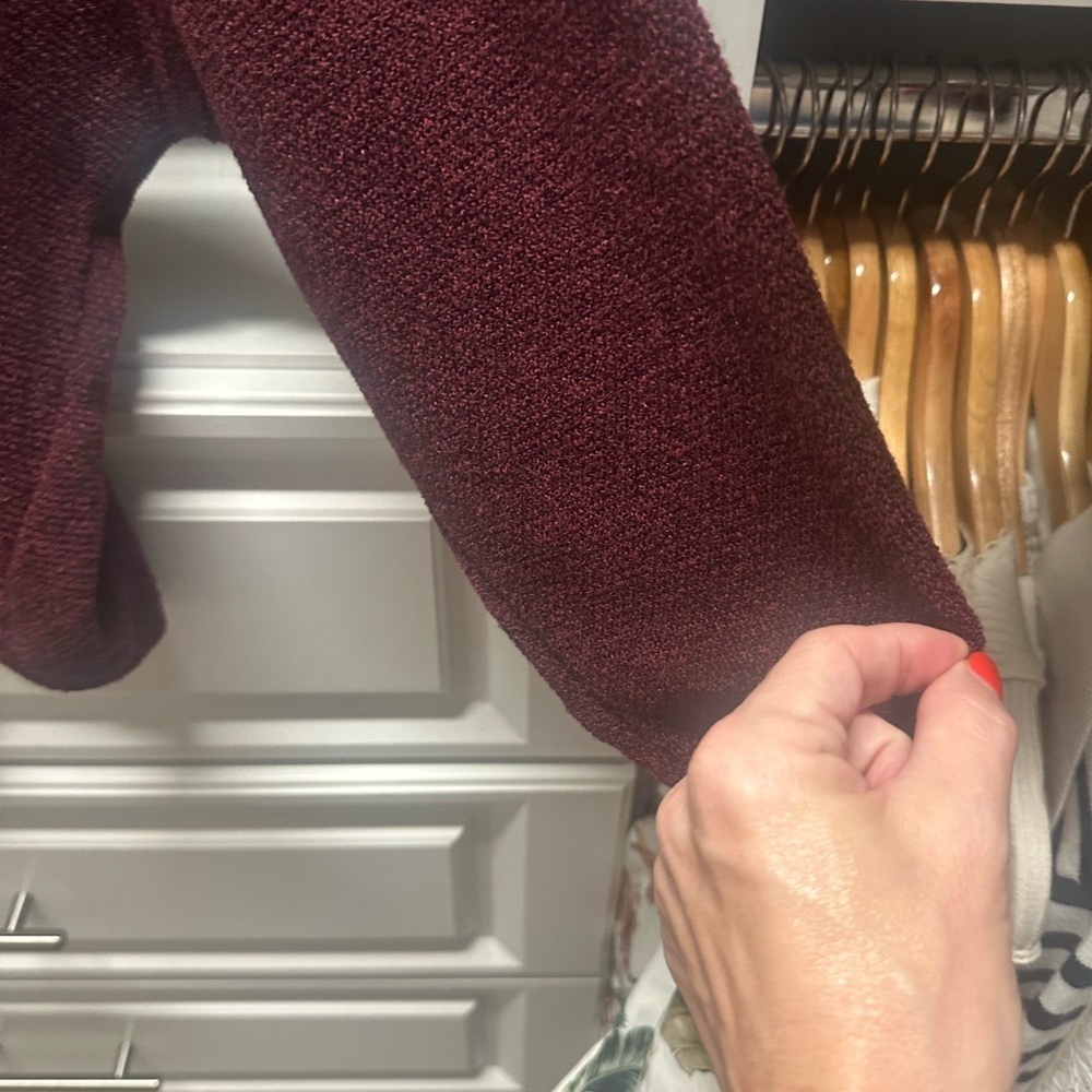 Lush Women's Burgundy Sweater - Picture 4 of 5